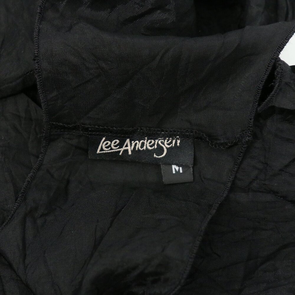 Lee Andersen Black Crinkle Sleeveless Top Shell M - Picture 3 of 3
